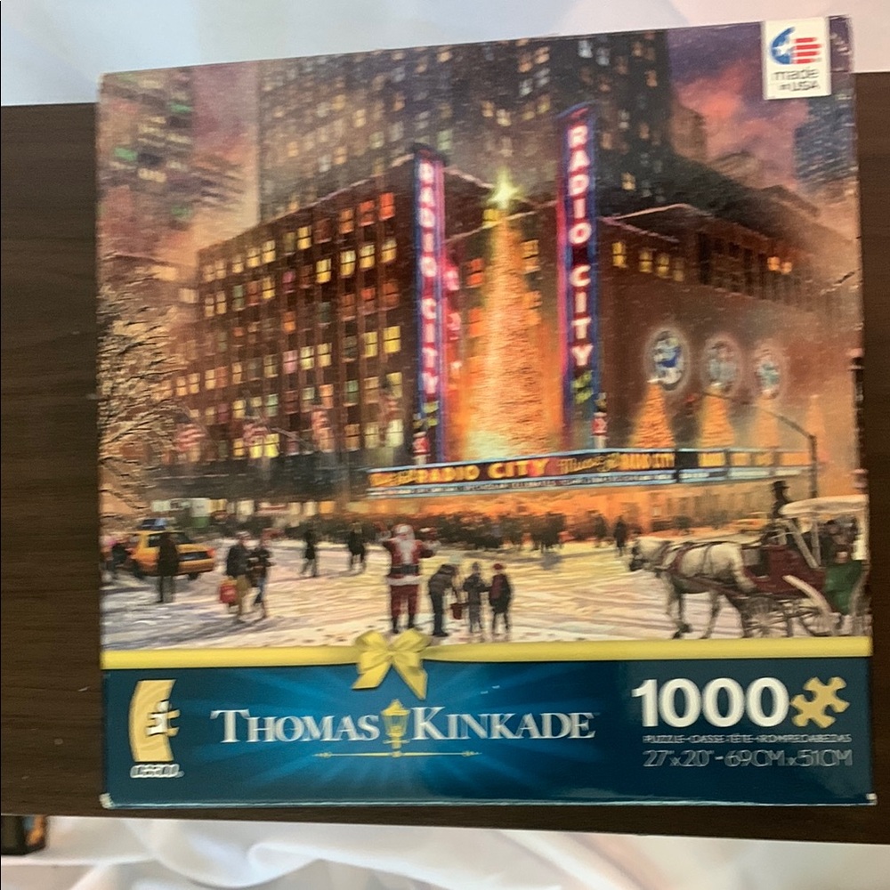 Thomas Kinkade Radiant City Puzzle - Orange, Blue, White